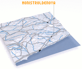 3d view of Monistrol de Noya