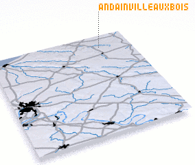 3d view of Andainville-aux-Bois