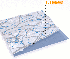 3d view of Els Monjos