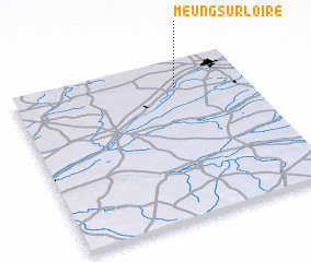 3d view of Meung-sur-Loire