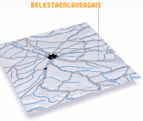 3d view of Bélesta-en-Lauragais