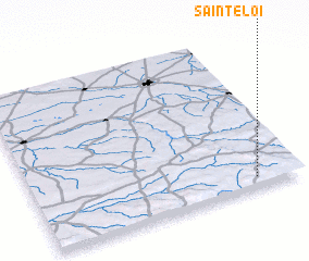 3d view of Saint-Éloi