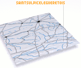 3d view of Saint-Sulpice-le-Guérétois