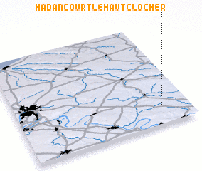 3d view of Hadancourt-le-Haut-Clocher