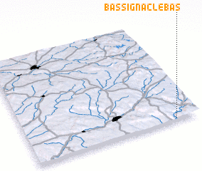 3d view of Bassignac-le-Bas