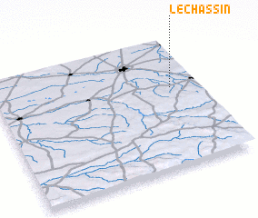 3d view of Le Chassin