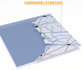 3d view of Campagne-lès-Hesdin