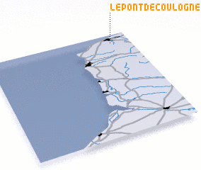 3d view of Le Pont-de-Coulogne