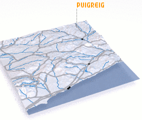 3d view of Puigreig