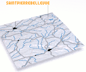 3d view of Saint-Pierre-Bellevue