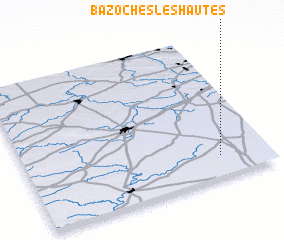 3d view of Bazoches-les-Hautes