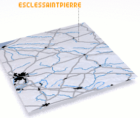 3d view of Escles-Saint-Pierre