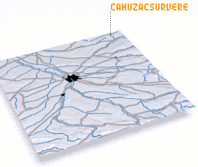 3d view of Cahuzac-sur-Vère