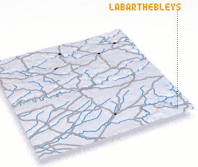 3d view of Labarthe-Bleys