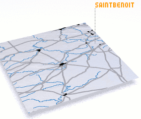 3d view of Saint-Benoît