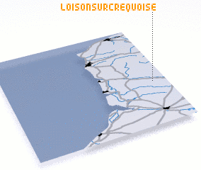 3d view of Loison-sur-Créquoise