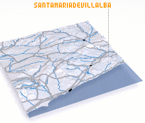 3d view of Santa María de Villalba