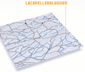 3d view of La Capelle-Balaguier