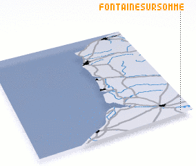 3d view of Fontaine-sur-Somme