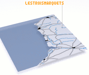 3d view of Les Trois Marquets