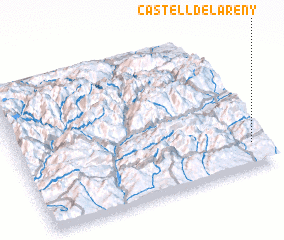 3d view of Castell del Areny