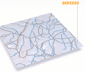 3d view of Akpékou