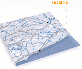 3d view of La Palma