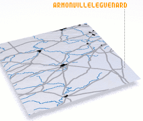 3d view of Armonville-le-Guénard