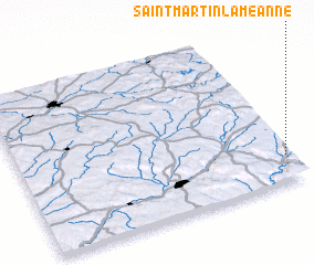 3d view of Saint-Martin-la-Méanne