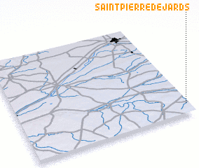 3d view of Saint-Pierre-de-Jards