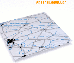 3d view of Fresne-lʼÉguillon