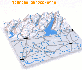 3d view of Tavernola Bergamasca