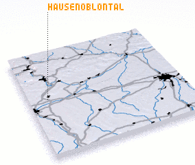 3d view of Hausen ob Lontal