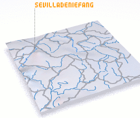 3d view of Sevilla de Niefang