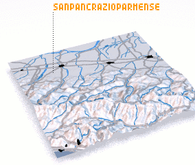 3d view of San Pancrazio Parmense