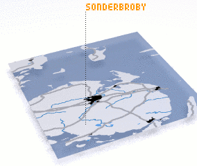 3d view of Sønder Broby