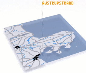 3d view of Ajstrup Strand