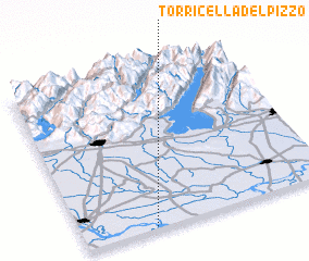 3d view of Torricella del Pizzo