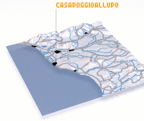 3d view of Casa Poggio al Lupo
