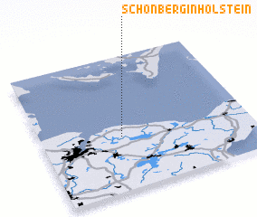 3d view of Schönberg in Holstein