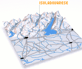 3d view of Isola Dovarese