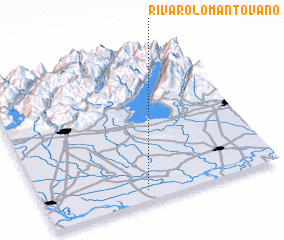 3d view of Rivarolo Mantovano