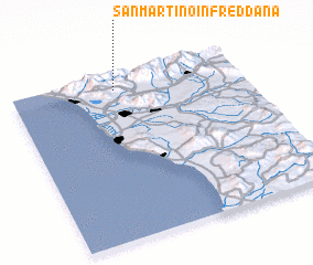 3d view of San Martino in Freddana