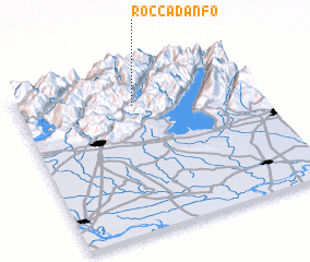 3d view of Rocca dʼAnfo