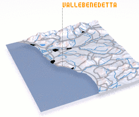 3d view of Valle Benedetta