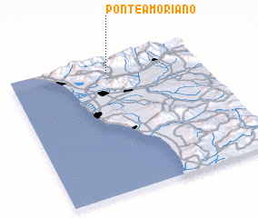 3d view of Ponte a Moriano