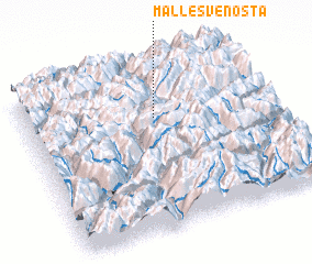 3d view of Malles Venosta