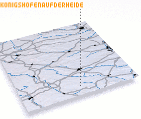 3d view of Königshofen auf der Heide