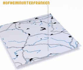 3d view of Hofheim in Unterfranken