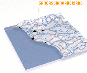 3d view of San Cassiano a Moriano